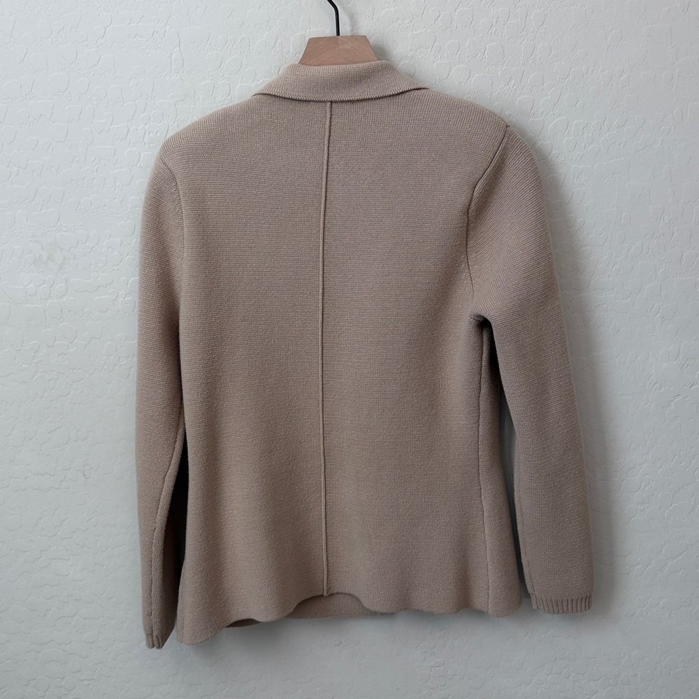 L’AGENCE Lacey Knit Blazer in Khaki Size M - Picture 8 of 11